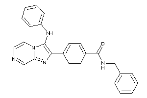 4-(3-anilinoimidazo[1,2-a]pyrazin-2-yl)-N-benzyl-benzamide