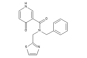 N-benzyl-4-keto-N-(thiazol-2-ylmethyl)-1H-pyridine-3-carboxamide