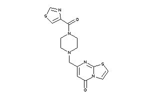 Image of 7-[[4-(thiazole-4-carbonyl)piperazino]methyl]thiazolo[3,2-a]pyrimidin-5-one