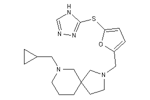 7-(cyclopropylmethyl)-2-[[5-(4H-1,2,4-triazol-3-ylthio)-2-furyl]methyl]-2,7-diazaspiro[4.5]decane