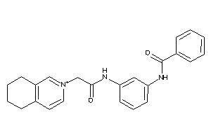 Image of N-[3-[[2-(5,6,7,8-tetrahydroisoquinolin-2-ium-2-yl)acetyl]amino]phenyl]benzamide
