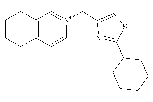 2-cyclohexyl-4-(5,6,7,8-tetrahydroisoquinolin-2-ium-2-ylmethyl)thiazole