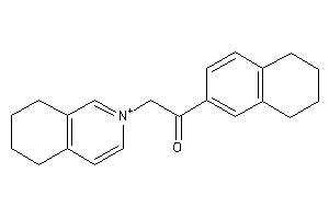 2-(5,6,7,8-tetrahydroisoquinolin-2-ium-2-yl)-1-tetralin-6-yl-ethanone