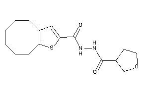 N'-(4,5,6,7,8,9-hexahydrocycloocta[b]thiophene-2-carbonyl)tetrahydrofuran-3-carbohydrazide