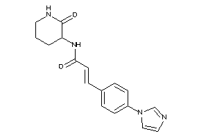 3-(4-imidazol-1-ylphenyl)-N-(2-keto-3-piperidyl)acrylamide