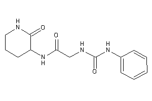 N-(2-keto-3-piperidyl)-2-(phenylcarbamoylamino)acetamide