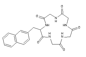 2-(2-naphthylmethyl)-3,6,9,12,15-pentazacyclopentadecane-1,4,7,10,13-pentone