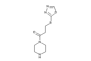 3-(1,3,4-oxadiazol-2-ylthio)-1-piperazino-propan-1-one