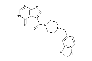 5-(4-piperonylpiperazine-1-carbonyl)-3H-furo[2,3-d]pyrimidin-4-one