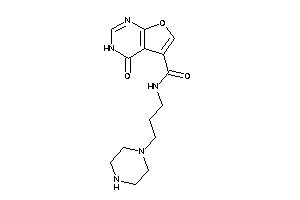 4-keto-N-(3-piperazinopropyl)-3H-furo[2,3-d]pyrimidine-5-carboxamide