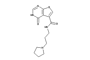 4-keto-N-(3-pyrrolidinopropyl)-3H-furo[2,3-d]pyrimidine-5-carboxamide