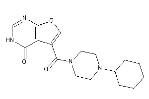 5-(4-cyclohexylpiperazine-1-carbonyl)-3H-furo[2,3-d]pyrimidin-4-one