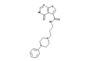 4-keto-N-[3-(4-phenylpiperazino)propyl]-3H-furo[2,3-d]pyrimidine-5-carboxamide