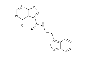 N-[2-(2H-indol-3-yl)ethyl]-4-keto-4a,7a-dihydro-3H-furo[2,3-d]pyrimidine-5-carboxamide