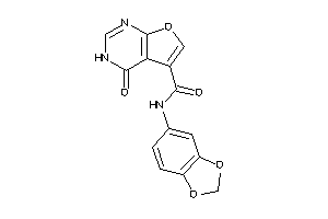 N-(1,3-benzodioxol-5-yl)-4-keto-3H-furo[2,3-d]pyrimidine-5-carboxamide