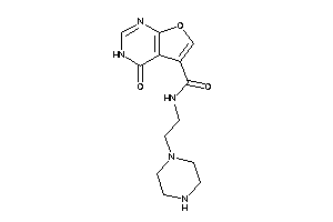 4-keto-N-(2-piperazinoethyl)-3H-furo[2,3-d]pyrimidine-5-carboxamide