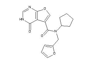 N-cyclopentyl-N-(2-furfuryl)-4-keto-3H-furo[2,3-d]pyrimidine-5-carboxamide