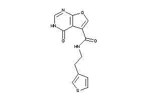 4-keto-N-[2-(3-thienyl)ethyl]-3H-furo[2,3-d]pyrimidine-5-carboxamide