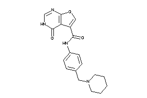 4-keto-N-[4-(piperidinomethyl)phenyl]-3H-furo[2,3-d]pyrimidine-5-carboxamide