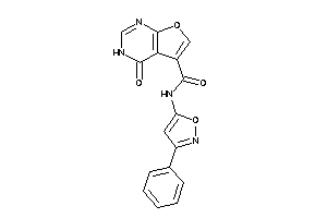 4-keto-N-(3-phenylisoxazol-5-yl)-3H-furo[2,3-d]pyrimidine-5-carboxamide