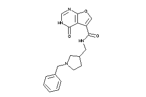 N-[(1-benzylpyrrolidin-3-yl)methyl]-4-keto-3H-furo[2,3-d]pyrimidine-5-carboxamide