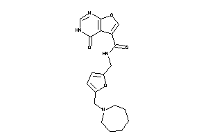 N-[[5-(azepan-1-ylmethyl)-2-furyl]methyl]-4-keto-3H-furo[2,3-d]pyrimidine-5-carboxamide