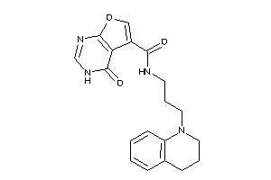 N-[3-(3,4-dihydro-2H-quinolin-1-yl)propyl]-4-keto-3H-furo[2,3-d]pyrimidine-5-carboxamide