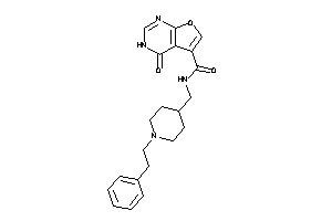 4-keto-N-[(1-phenethyl-4-piperidyl)methyl]-3H-furo[2,3-d]pyrimidine-5-carboxamide