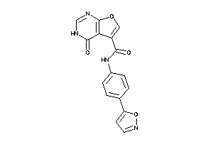 N-(4-isoxazol-5-ylphenyl)-4-keto-3H-furo[2,3-d]pyrimidine-5-carboxamide