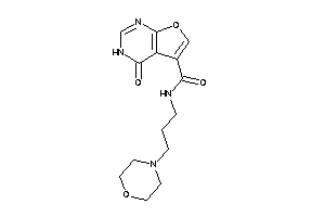 4-keto-N-(3-morpholinopropyl)-3H-furo[2,3-d]pyrimidine-5-carboxamide