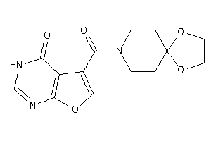 5-(1,4-dioxa-8-azaspiro[4.5]decane-8-carbonyl)-3H-furo[2,3-d]pyrimidin-4-one