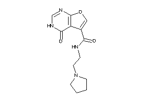 4-keto-N-(2-pyrrolidinoethyl)-3H-furo[2,3-d]pyrimidine-5-carboxamide