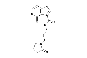 4-keto-N-[3-(2-ketopyrrolidino)propyl]-3H-furo[2,3-d]pyrimidine-5-carboxamide