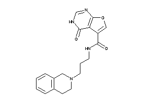 N-[3-(3,4-dihydro-1H-isoquinolin-2-yl)propyl]-4-keto-3H-furo[2,3-d]pyrimidine-5-carboxamide