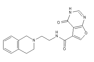 N-[2-(3,4-dihydro-1H-isoquinolin-2-yl)ethyl]-4-keto-3H-furo[2,3-d]pyrimidine-5-carboxamide