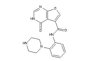 4-keto-N-(2-piperazinophenyl)-3H-furo[2,3-d]pyrimidine-5-carboxamide