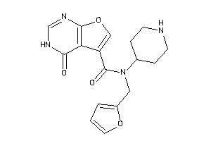 N-(2-furfuryl)-4-keto-N-(4-piperidyl)-3H-furo[2,3-d]pyrimidine-5-carboxamide