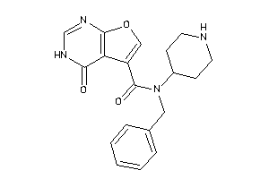 N-benzyl-4-keto-N-(4-piperidyl)-3H-furo[2,3-d]pyrimidine-5-carboxamide