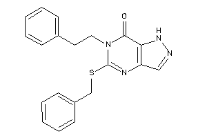 5-(benzylthio)-6-phenethyl-1H-pyrazolo[4,3-d]pyrimidin-7-one