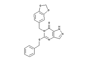 Image of 5-(benzylthio)-6-piperonyl-1H-pyrazolo[4,3-d]pyrimidin-7-one