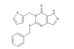 Image of 5-(benzylthio)-6-(2-thenyl)-1H-pyrazolo[4,3-d]pyrimidin-7-one