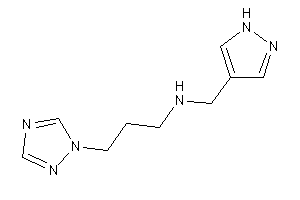 1H-pyrazol-4-ylmethyl-[3-(1,2,4-triazol-1-yl)propyl]amine