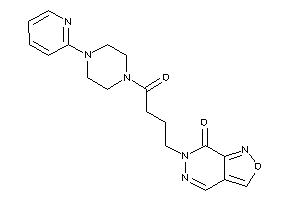 Image of 6-[4-keto-4-[4-(2-pyridyl)piperazino]butyl]isoxazolo[3,4-d]pyridazin-7-one
