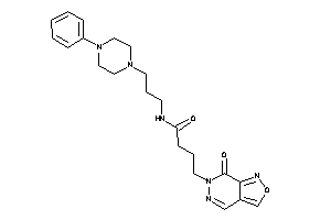 4-(7-ketoisoxazolo[3,4-d]pyridazin-6-yl)-N-[3-(4-phenylpiperazino)propyl]butyramide