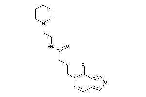 4-(7-ketoisoxazolo[3,4-d]pyridazin-6-yl)-N-(2-piperidinoethyl)butyramide