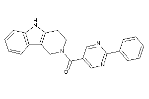 (2-phenylpyrimidin-5-yl)-(1,3,4,5-tetrahydropyrido[4,3-b]indol-2-yl)methanone