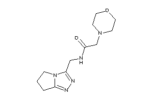 N-(6,7-dihydro-5H-pyrrolo[2,1-c][1,2,4]triazol-3-ylmethyl)-2-morpholino-acetamide