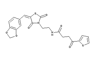 N-[2-(2,4-diketo-5-piperonylidene-thiazolidin-3-yl)ethyl]-4-keto-4-(2-thienyl)butyramide