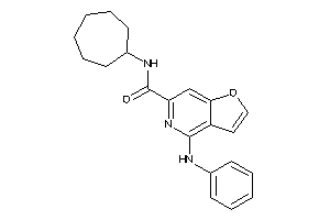 4-anilino-N-cycloheptyl-furo[3,2-c]pyridine-6-carboxamide