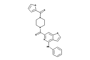 (4-anilinofuro[3,2-c]pyridin-6-yl)-[4-(2-furoyl)piperazino]methanone